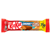 KIT KAT CHUNKY PEANUT BUTTER CHOCOLATE BAR PM 75P 42g