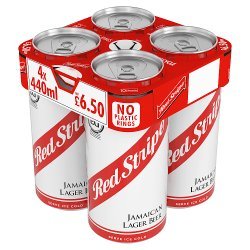 RED STRIPE LAGER CAN 440ml
