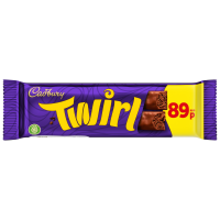 CADBURY TWIRL CHOCOLATE BAR PM 89P 43g
