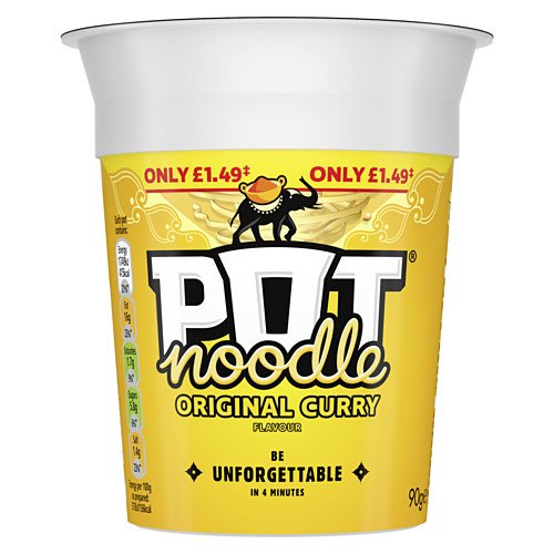 POT NOODLE ORIGINAL CURRY PM 1.49 90g