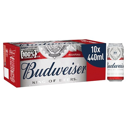 Budweiser Beer 10 x 440ml