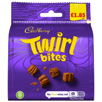 CADBURY TWIRL BITES CHOCOLATE BAG PM 1.85 85g