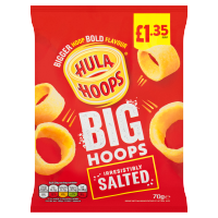 Hula Hoops Salted Crisps 70g, £1.35 PMP