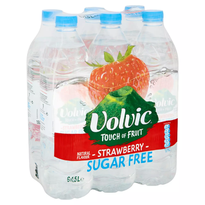 VOLVIC TOF SUGAR FREE STRAWBERRY 1.5lt