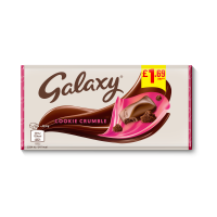 GALAXY COOKIE CRUMBLE CHOCOLATE BAR PM 1.69 114g