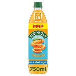 Robinsons Orange No Added Sugar Squash PMP 750ml  £1.59