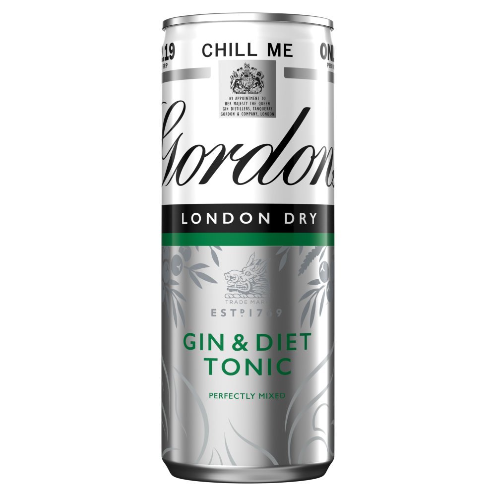 GORDONS & SLIMLINE TONIC PM 2.19 250ml