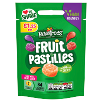ROWNTREES FRUIT PASTILLES VEGAN SHARINGBAG PM 1.25 114g