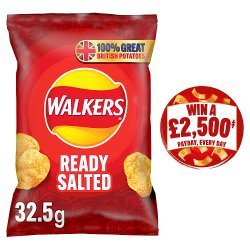 Walkers Ready Salted Crisps 32.5g