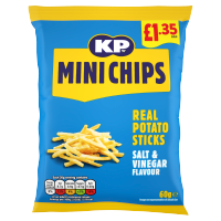 KP Minichips Salt & Vinegar Crisps 60g, £1.35 PMP