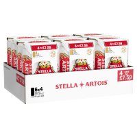 STELLA  ARTOIS PINT 4PK CAN PM 7.79 568ml
