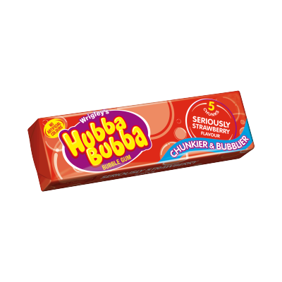 HUBBA BUBBA BUBBLE GUM STRAWBERRY 5 CHUNKS 35g