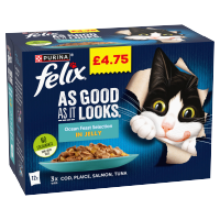 FELIX AGAIL OCEAN FEAST SELECTION IN JELLY PM 4.75 12x85g