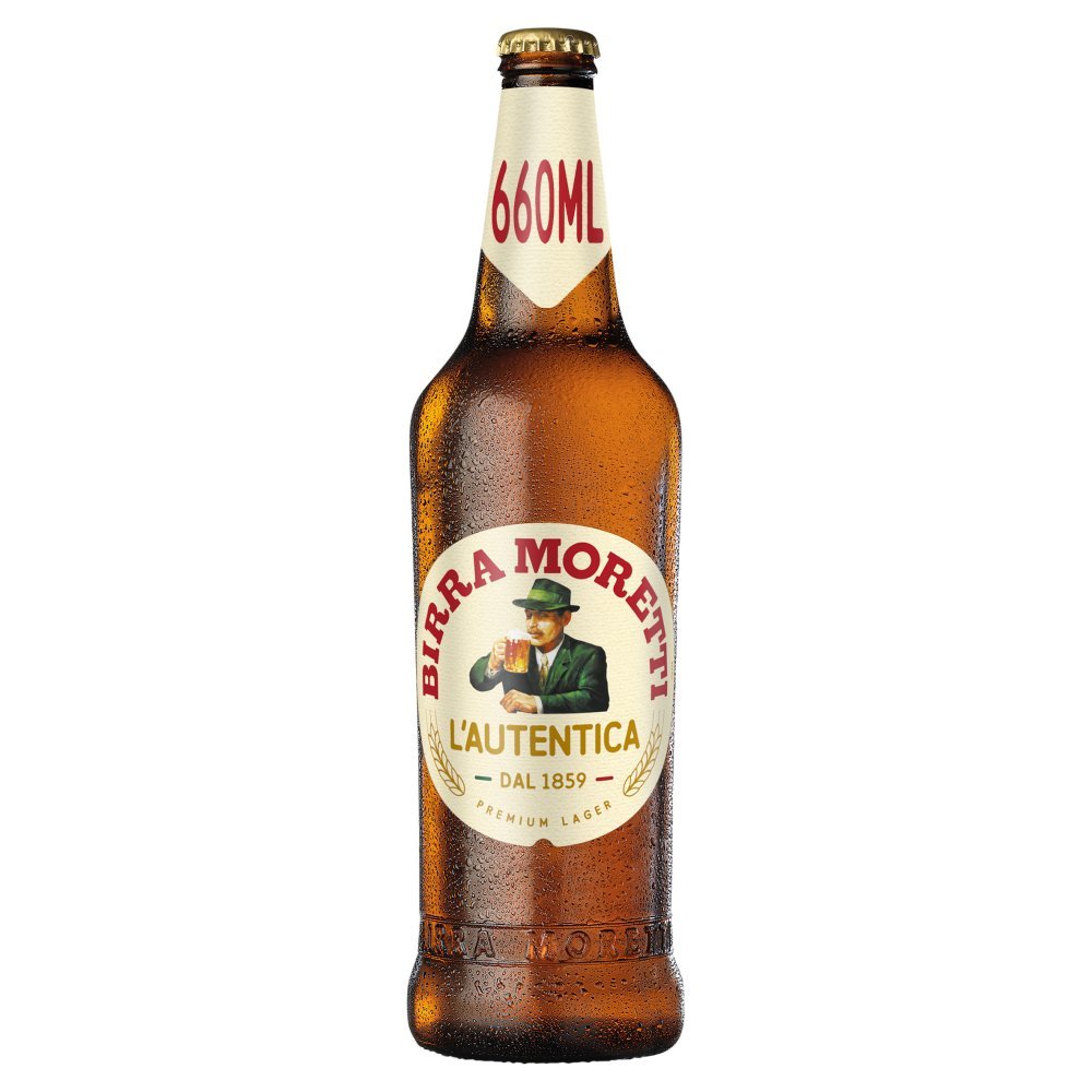 Birra Moretti Premium Lager Beer Bottle 660ml