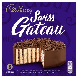 CADBURYS WHOLE SWISS GATEAU single