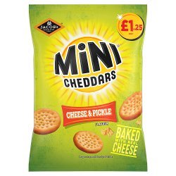 MINI CHEDDARS CHEESE & PICKLE PM 1.25 90g