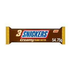 SNICKERS CREAMY PEANUT BUTTER CHOCOLATE TRIO BAR 54.75g