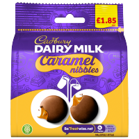 CADBURY CARAMEL NIBBLES CHOCOLATE BAG PM 1.85 85g